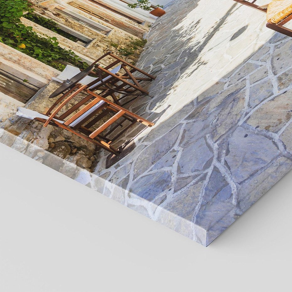 Obraz na płótnie 70x100 - Magiczny Spacer - uliczka, perspektywa