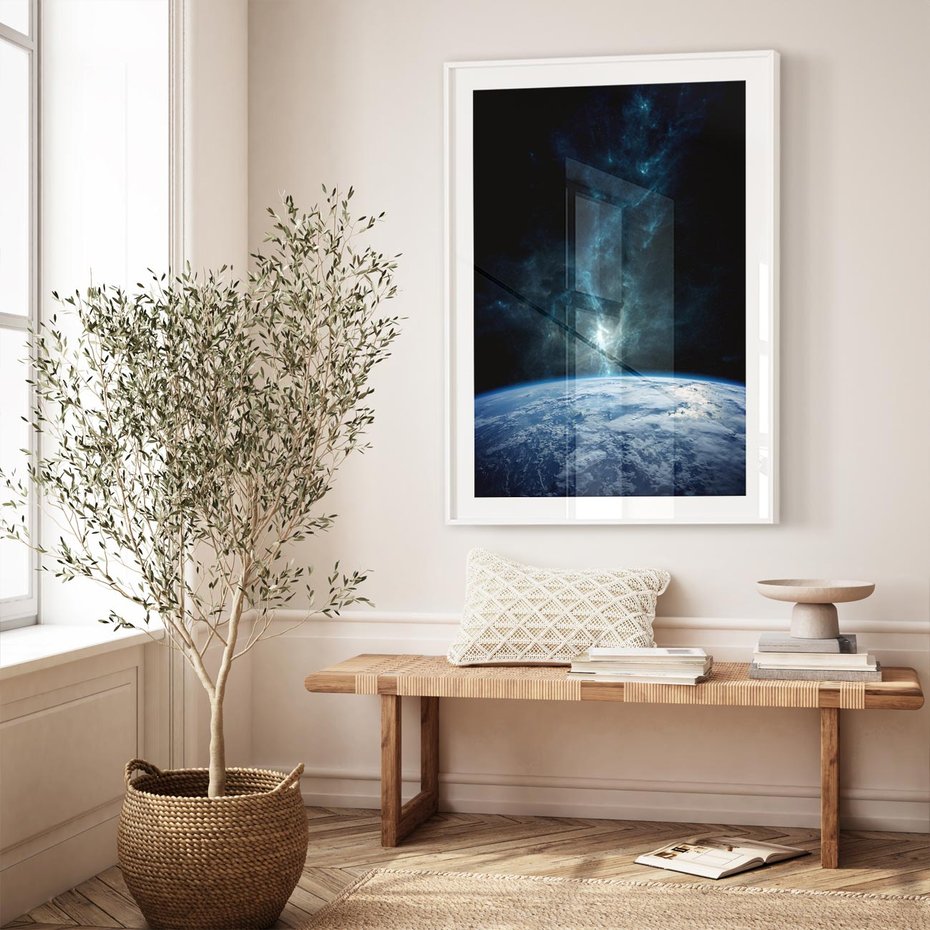 Plakat bez ramy 21x30 - Wędrówka przez galaktyki - ziemia, kosmos