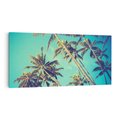 Obraz na płótnie 140x70 - Tropikalne palmy w krainie słonecznych wakacji - palmy, tropiki