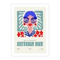 Plakat bez ramy 30x40 - Podróżne Impulsy - abstrakcja, kobieta