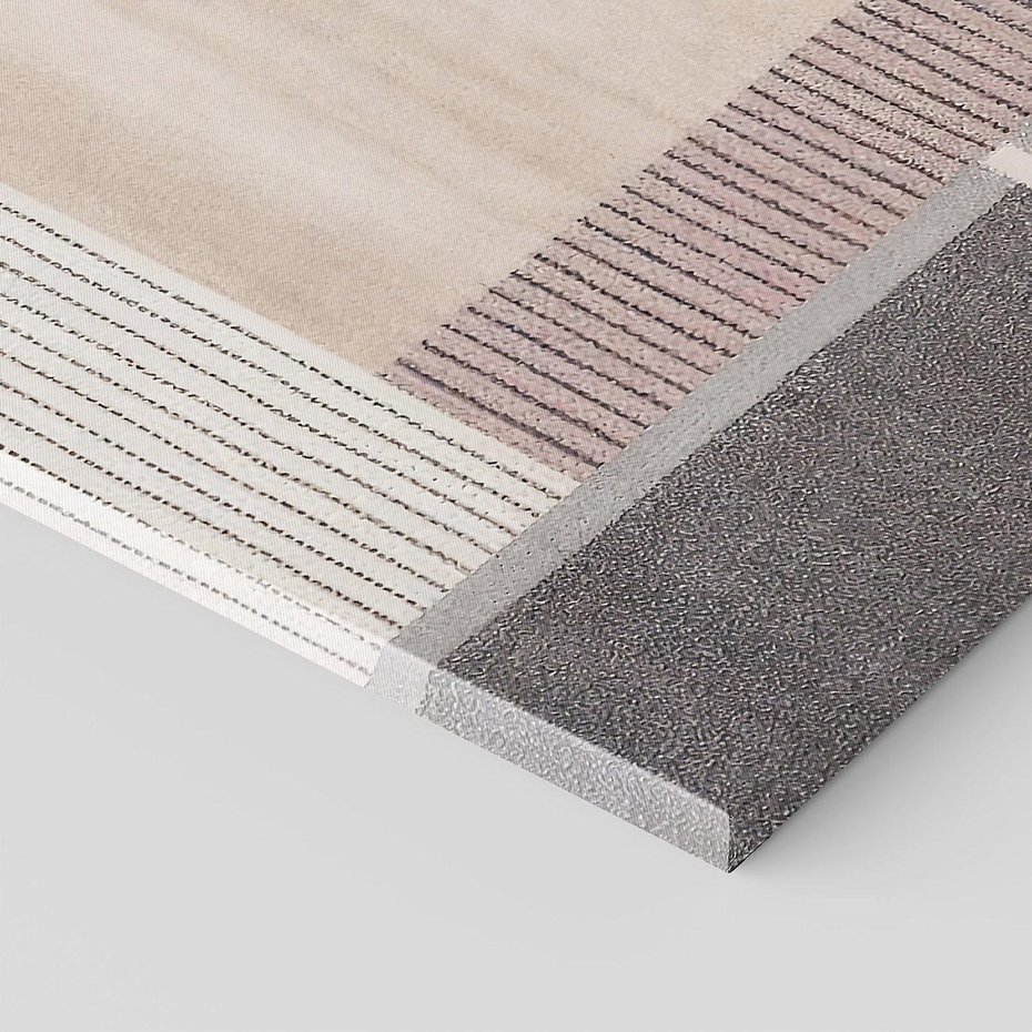 Obraz na płótnie 70x50 - Harmonia skradzionych odcieni - symetryczne, geometryczne pasy