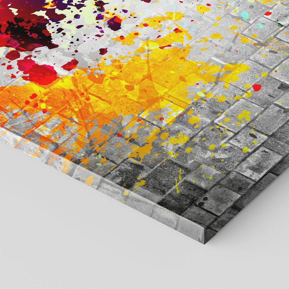 Obraz na płótnie 50x70 - Ekspresja Graffiti - farba, graffiti