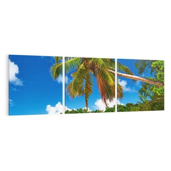 Obraz na płótnie 150x50 - Oaza palm na plaży - palma, plaża