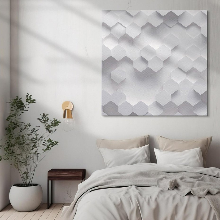 Obraz na płótnie 50x50 - Kreatywna Forma - geometryczny, 3D