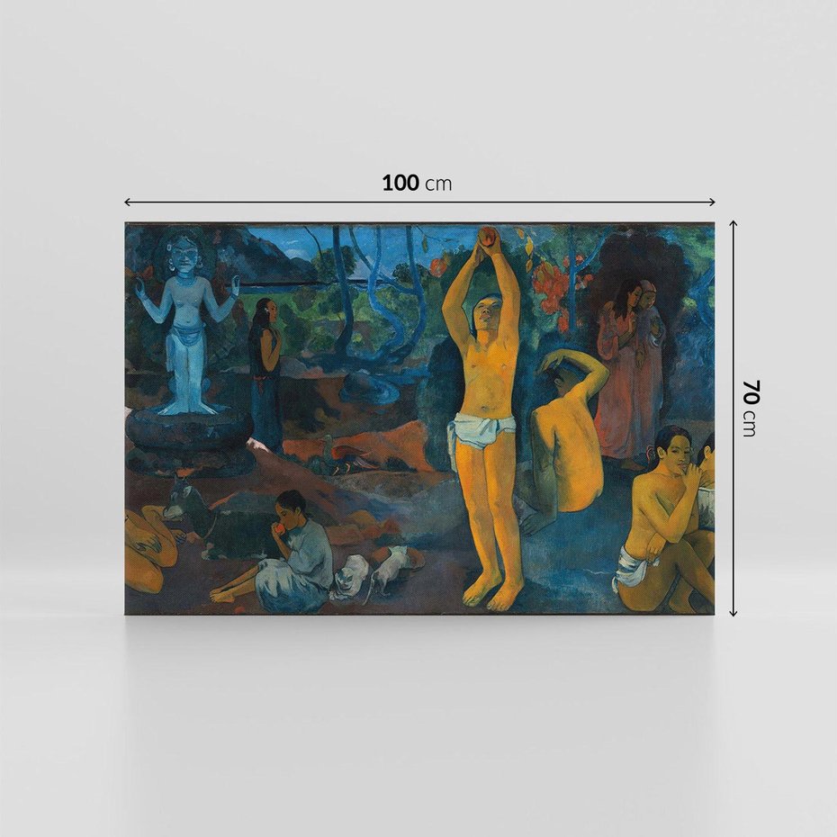 Obraz na płótnie 100x70 - Skąd przyszliśmy? Kim jesteśmy? Dokąd idziemy? - Reprodukcja - reprodukcja, obraz na płótnie