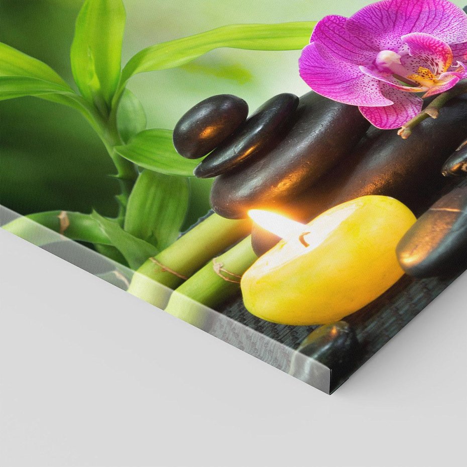 Obraz na płótnie 70x50 - Ukojenie kamieni w SPA - kamienie, SPA