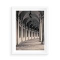 Plakat w ramie 50x70 - Kolumny Elegancji - architektura, kolumny - rama biała