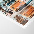 Plakat bez ramy 30x40 - Wakacje na Kółkach - kamper, deski surfingowe na dachu