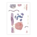 Plakat bez ramy 21x30 - Boho Widokowe Impresje - abstrakcyjny palakt, akwarelowe plamy