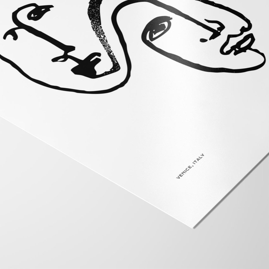 Plakat bez ramy 21x30 - Rozbijające Granice Boho - boho sztuka, twarze