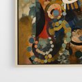 Obraz w ramie 50x70 - Podróżne Wizje Aberracji - abstrakcyjny obraz, mnogość kolorów - rama drewno