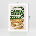 Plakat bez ramy 21x30 - Mroczne Wypaczenia - abstrakcyjny obraz, dziwne kształty