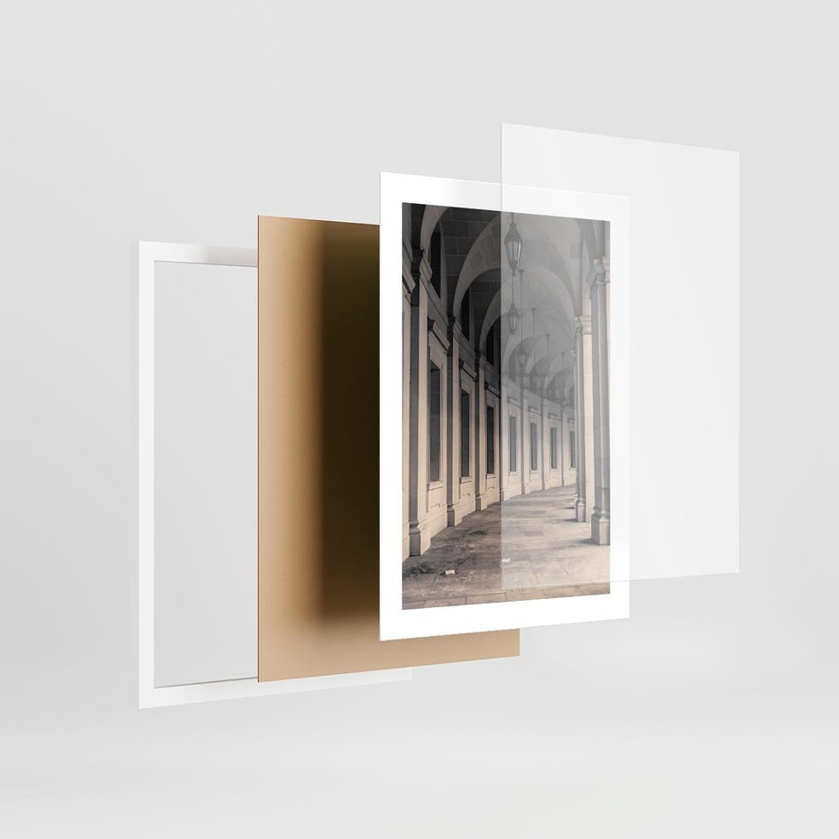 Plakat w ramie 30x40 - Kolumny Elegancji - architektura, kolumny - rama biała