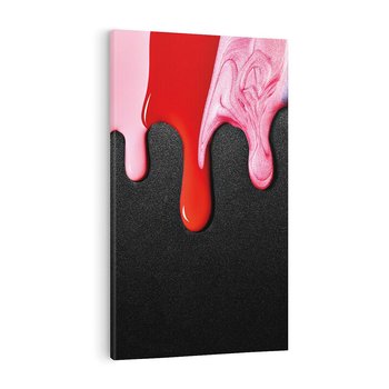 Obraz na płótnie 80x120 - Abstrakcja Kolorowych Farb - farba, abstrakcja