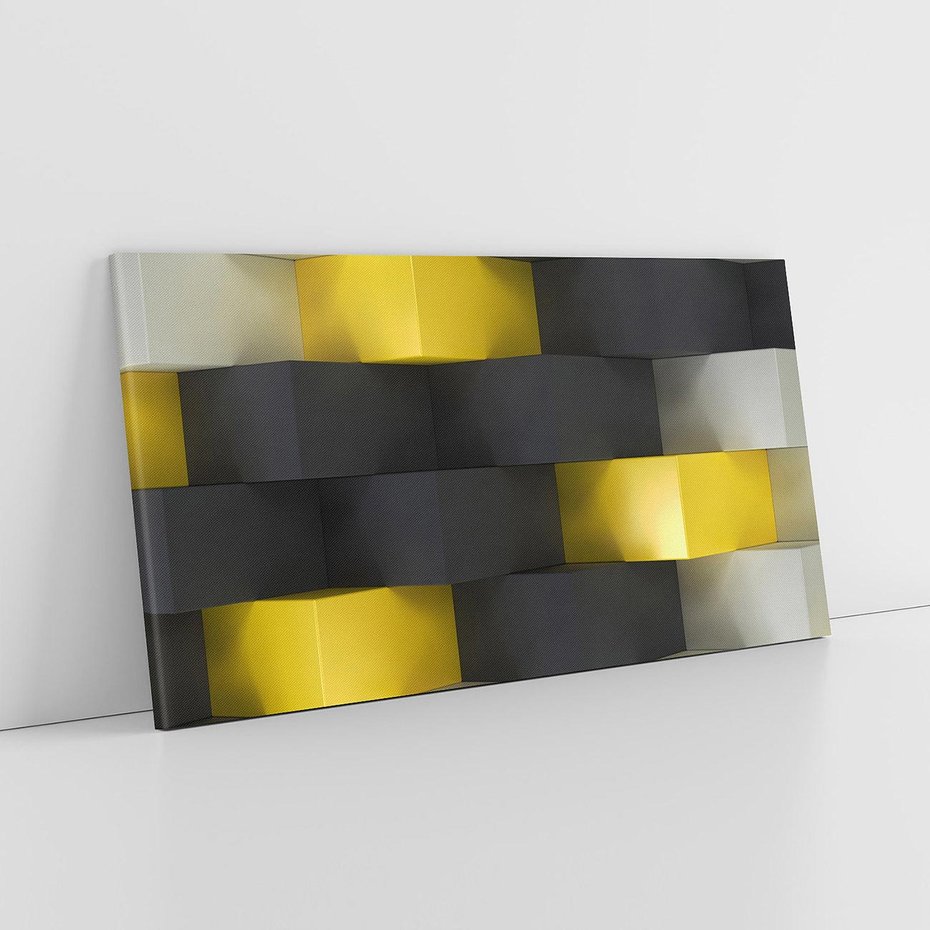 Obraz na płótnie 100x50 - Gry kolorów - abstrakcja, 3d