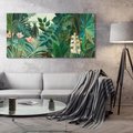 Obraz na płótnie 100x50 - "The Equatorial Jungle " (1909) Henri Rousseau - Reprodukcja - reprodukcja, obraz na płótnie