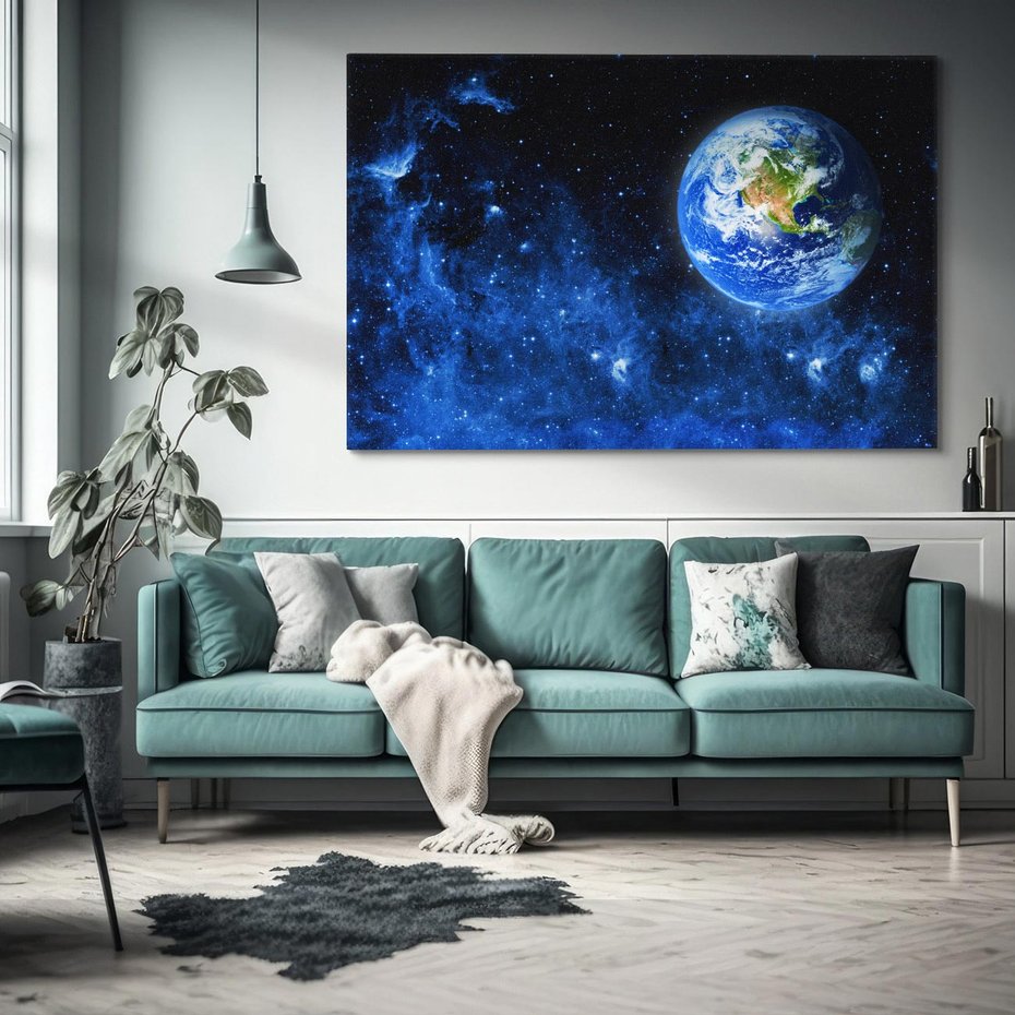 Obraz na płótnie 120x80 - Magia kosmicznej nocy - gwiazdy, kosmos