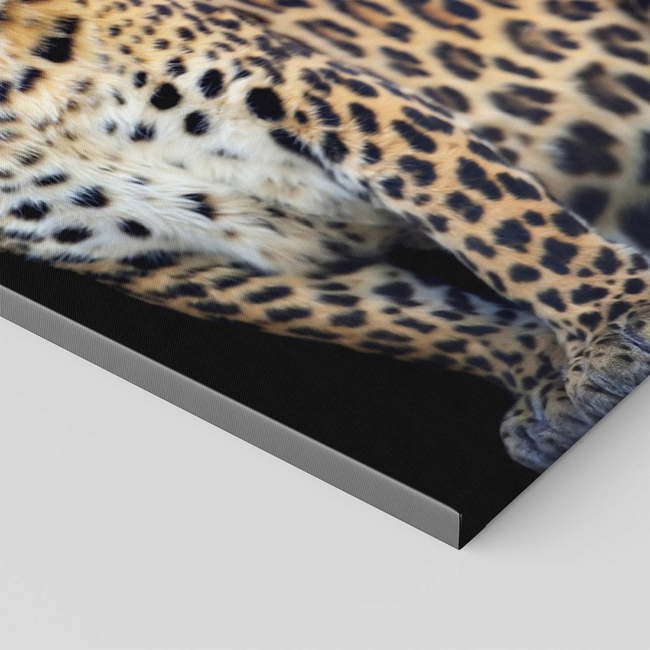 Obraz na płótnie 50x70 - Elegancja Jaguarowej Pantery - jaguar, pantera