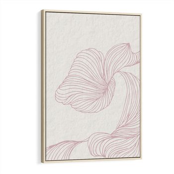 Obraz w ramie 70x100 - Szept marzeń i tajemnic - abstrakcyjne, roślinne ornamenty - rama drewno