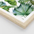 Plakat w ramie 50x70 - Oaza Natury - liście, tropikalne - rama drewno