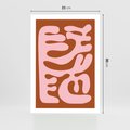 Plakat bez ramy 21x30 - Migotliwe Boho Marzenia - abstrakcyjny obraz, plakat