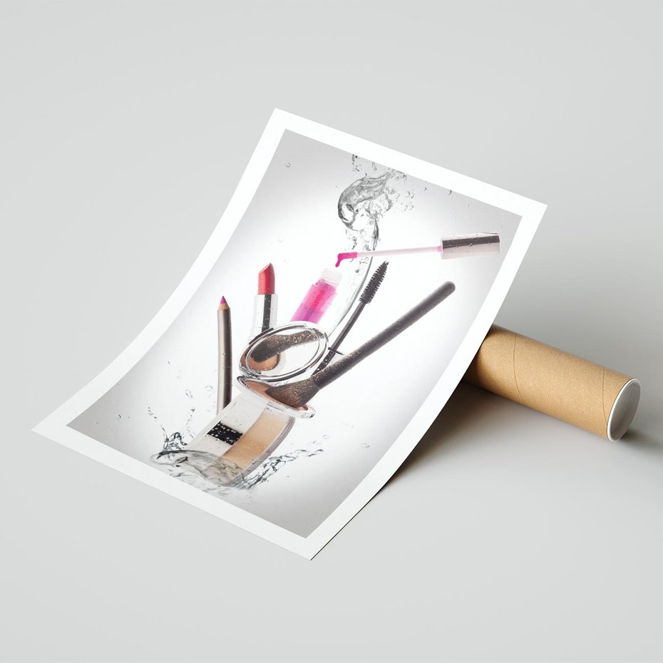 Plakat bez ramy 21x30 - Moda, makijaż i relaks - moda, makijaż