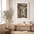 Plakat bez ramy 30x40 - Tajemniczy Stróż - sowa, las