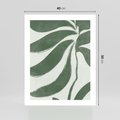 Plakat bez ramy 40x50 - Zieleń Wewnętrznego Spokoju - zielony plakat, roślinne inspiracje