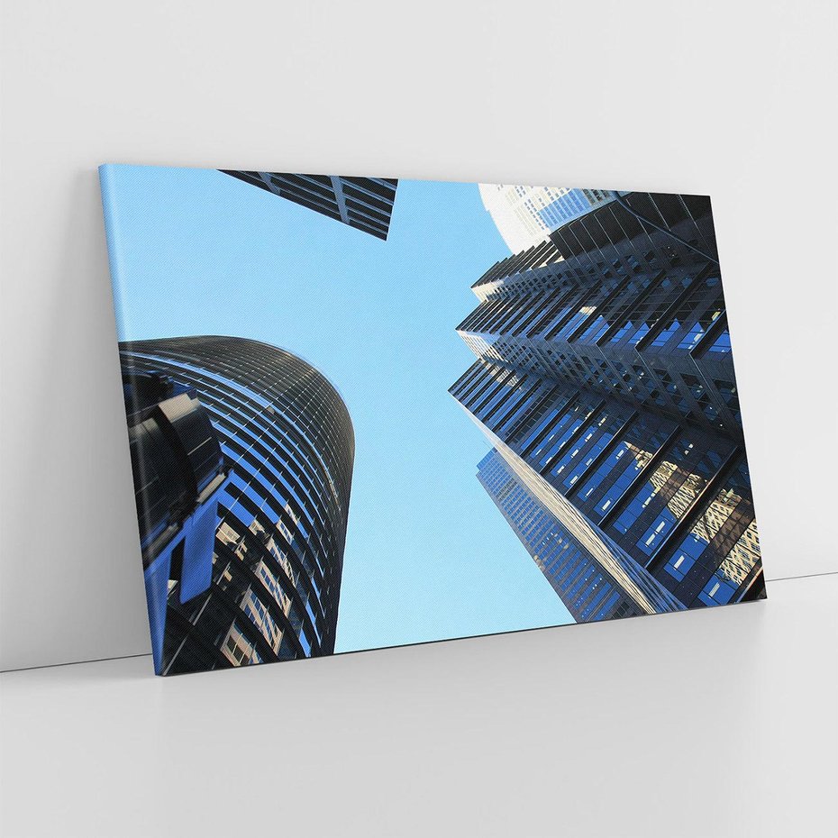 Obraz na płótnie 70x50 - Architektura wieżowców - Architektura, wieżowce