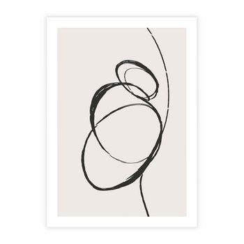 Plakat bez ramy 21x30 - Modernistyczne Refleksje - abstrakcyjne szkicowane linie, minimalizm