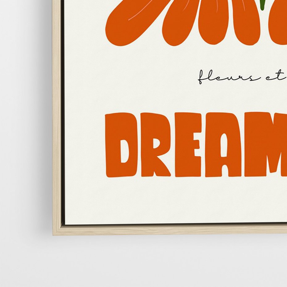 Obraz w ramie 50x70 - Księga Abstrakcji - sztuka nowoczesna, kolorowe kwiaty - rama drewno