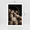Plakat bez ramy 50x70 - Orzechy Włoskie w Sepii - orzechy włoskie, fotografia retro