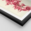 Plakat w ramie 50x70 - Orchidea w spa - relaks - orchidea, spa - rama czarna