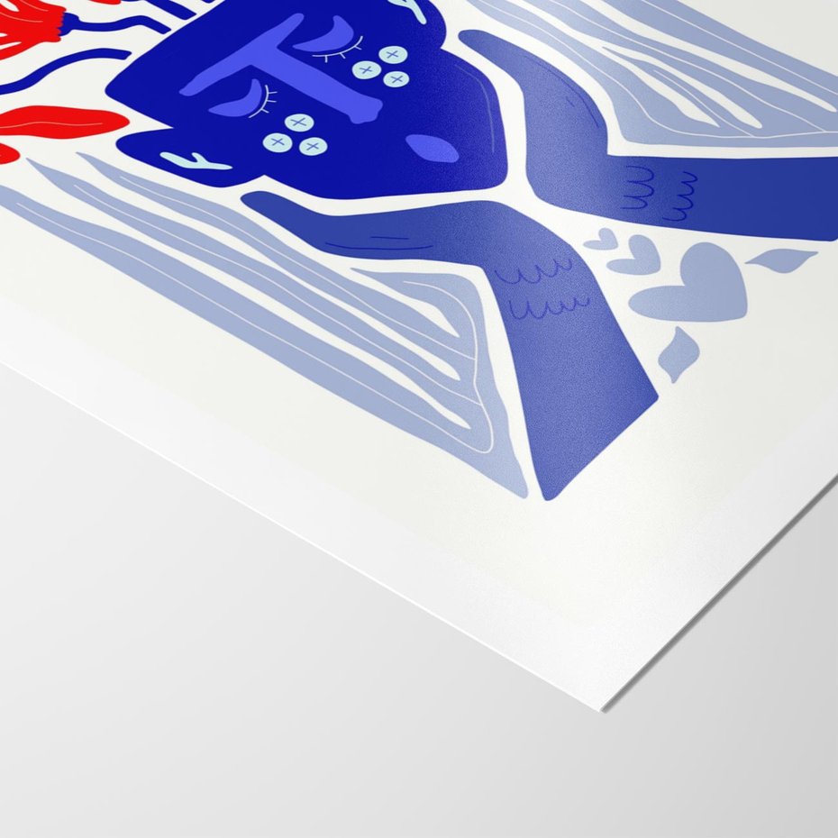 Plakat bez ramy 40x50 - Nowoczesne Wcielenie Boho - etniczna maska, boho styl