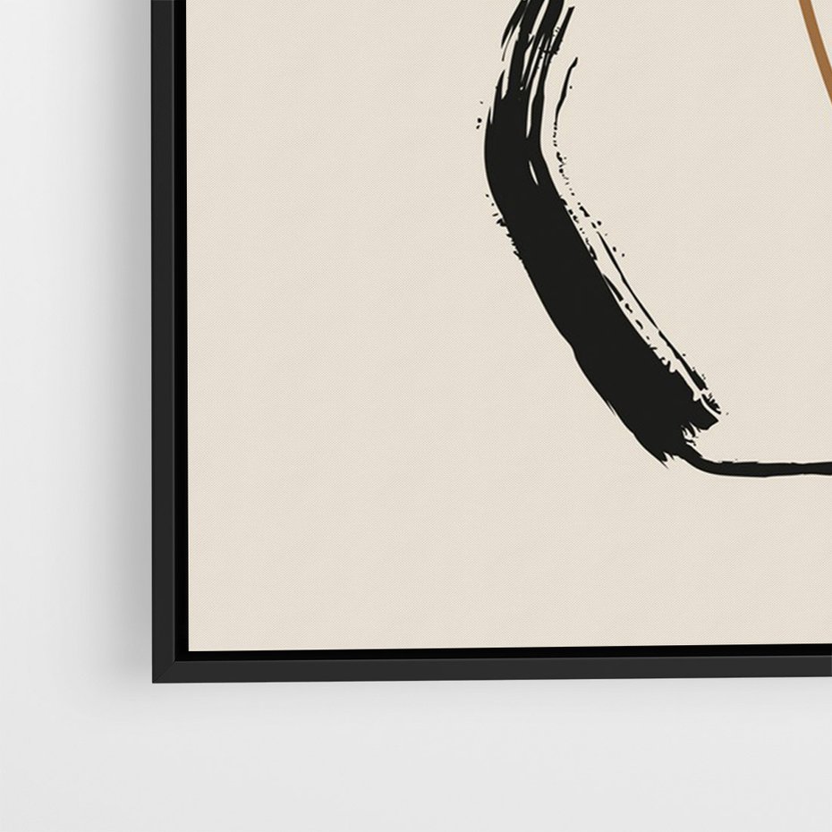 Obraz w ramie 50x70 - Wewnętrzne Opowieści - boho, nowoczesna sztuka - rama czarna