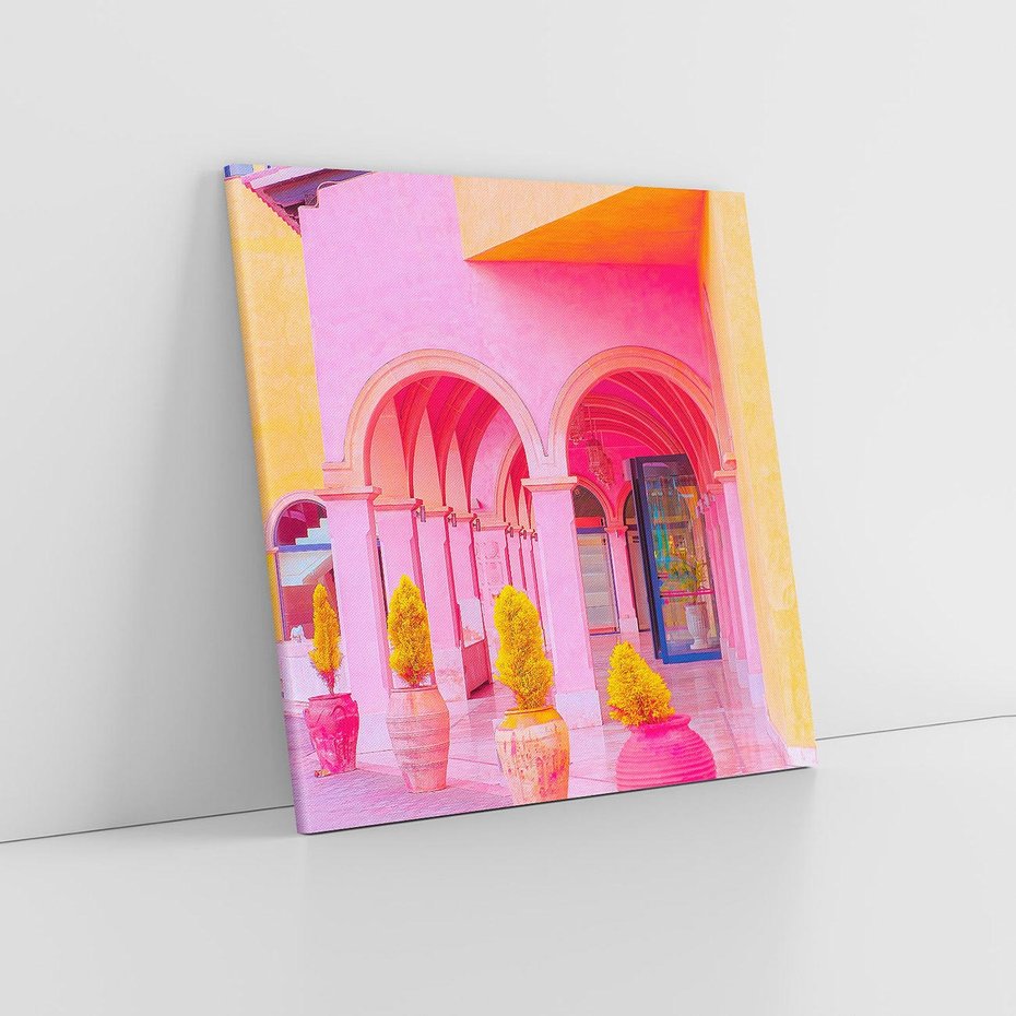 Obraz na płótnie 70x70 - Marokańskie pastele - marokański, pastele