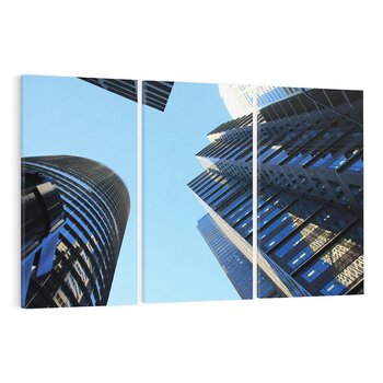Obraz na płótnie 120x80 - Architektura wieżowców - Architektura, wieżowce