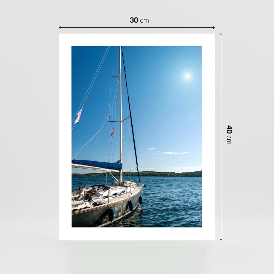 Plakat bez ramy 30x40 - Wolność na Horyzoncie - żaglowiec, morze