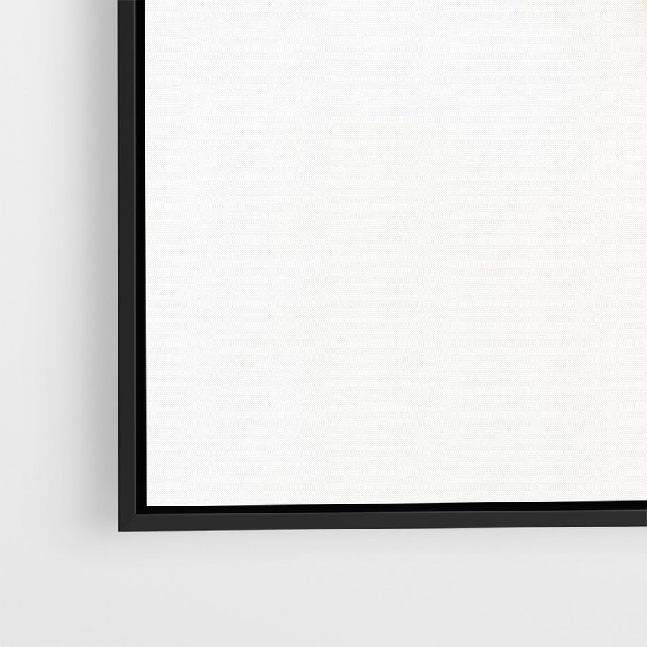 Obraz w ramie 70x100 - Przyjemność dla Oczu - złote, liście - rama czarna