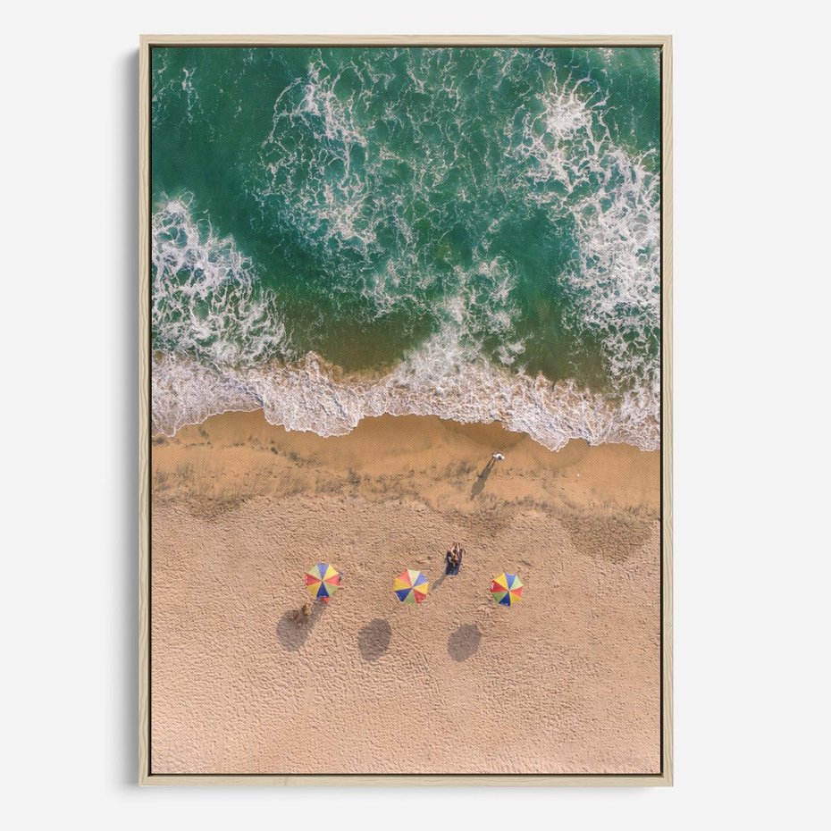 Obraz w ramie 70x100 - Letnie Wakacje na Horyzoncie - plaża, morze - rama drewno