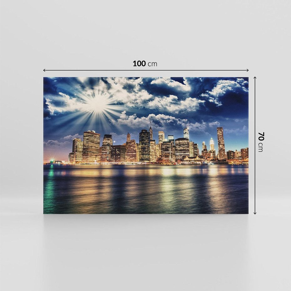 Obraz na płótnie 100x70 - Majestatyczny Manhattan - Nowy York, USA