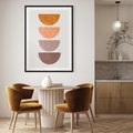 Plakat bez ramy 30x40 - Minimalizm i Geometria - minimalistyczny obraz, mid-century styl