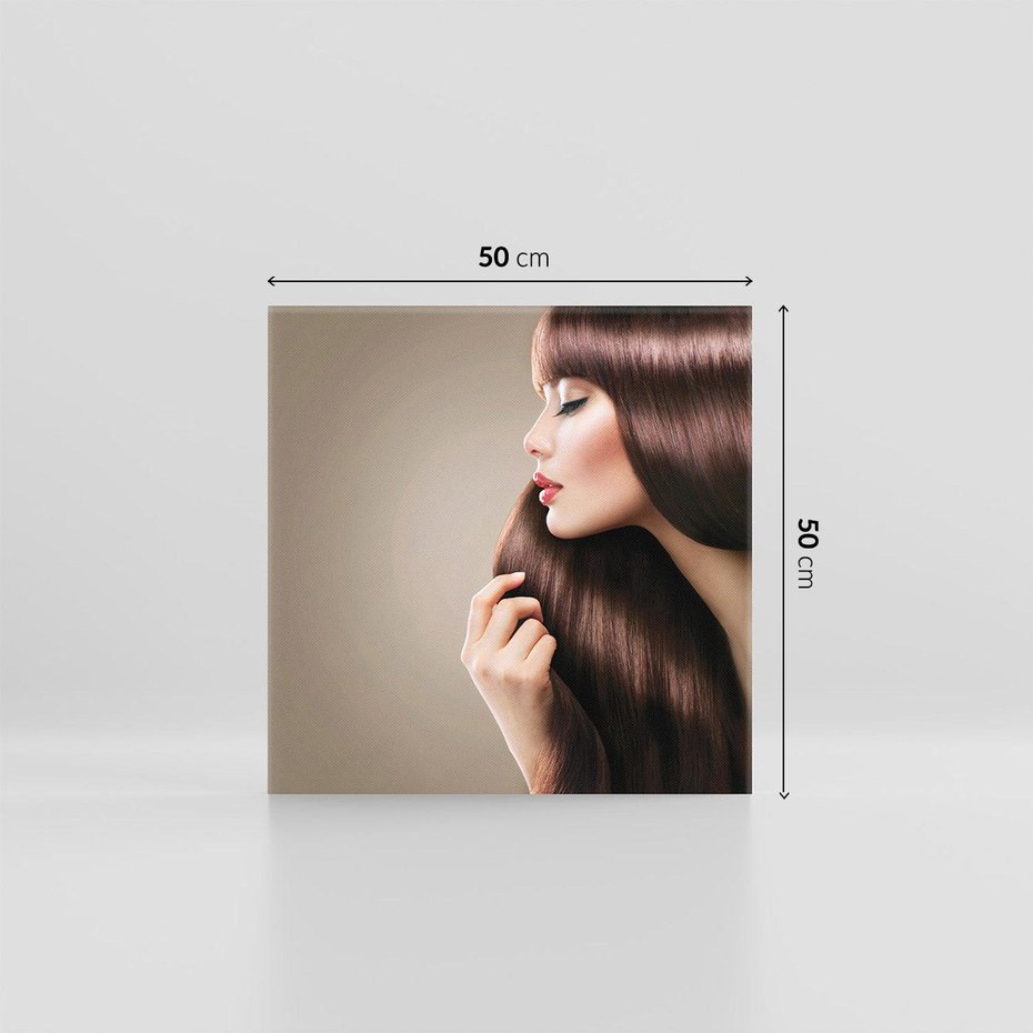 Obraz na płótnie 50x50 - Piękno fryzury - włosy, fryzura