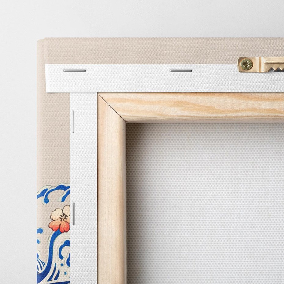 Obraz na płótnie 70x100 - Japońska Harmonia: Falujące Kwiaty - japonia, orientalne kwiaty wiśni