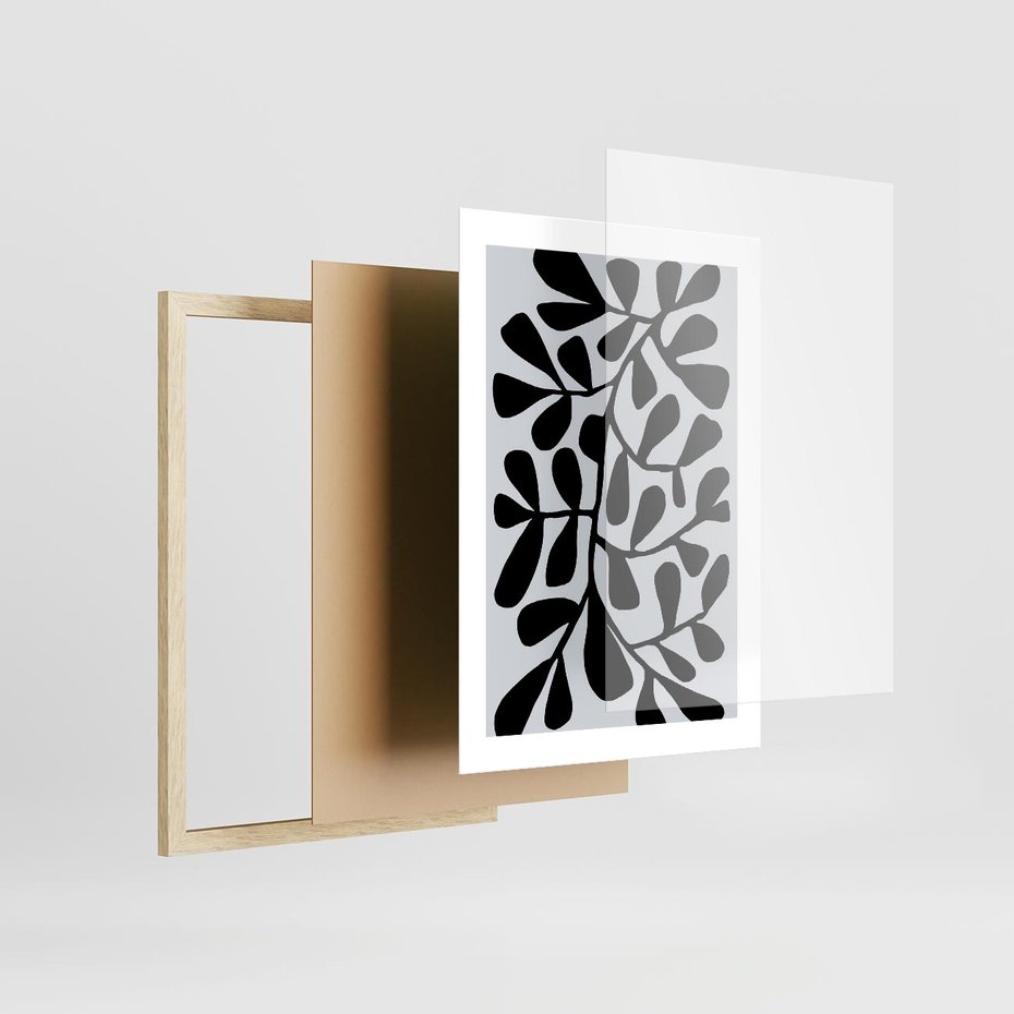 Plakat w ramie 30x40 - Echa Wyobraźni - matisse, sztuka nowoczesna - rama drewno