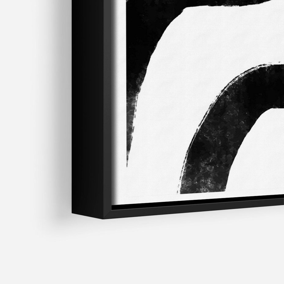 Obraz w ramie 70x100 - Wibracje Plam - abstrakcja, minimalizm - rama czarna