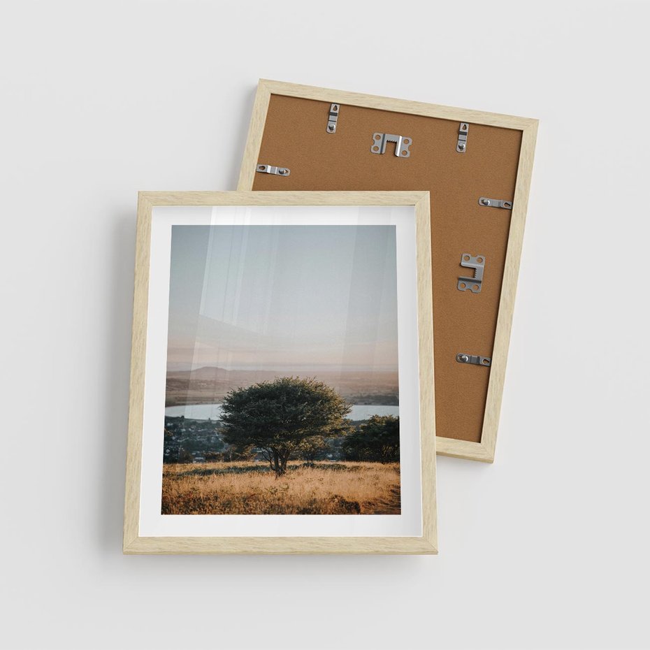 Plakat w ramie 40x50 - Siła Natury - drzewo, pejzaż - rama drewno