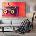 Obraz na płótnie 120x80 - Kaseta - Muzyka Retro - kaseta, muzyka