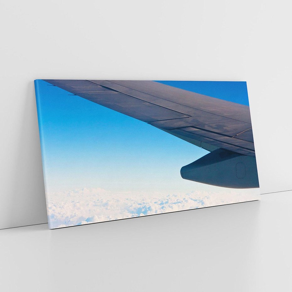 Obraz na płótnie 140x70 - Samolot ku Księżycowi - samolot, ksieżyc