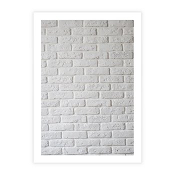 Plakat bez ramy 50x70 - Wymiarowa Struktura - ściana, cegła